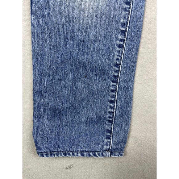 G-Star Raw Jeans Mens 30x32 (27L) 3301 Slim Straight Blue Denim Distressed - Picture 6 of 16